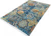 Modern Blue Hand Knotted 60 X 90  Area Rug 700-145346 Thumb 2