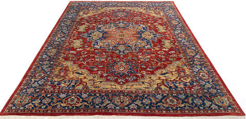 Chobi Red Hand Knotted 90 X 120 Area Rug 700-145348 Image 1