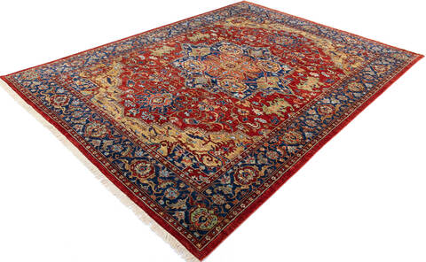 Chobi Red Hand Knotted 90 X 120 Area Rug 700-145348 Image 2