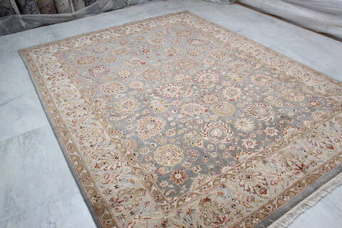 Jaipur Blue Hand Knotted 80 X 103 Area Rug 905-145349 Image 2