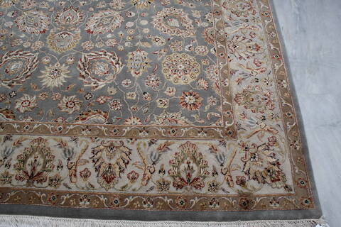 Jaipur Blue Hand Knotted 80 X 103 Area Rug 905-145349 Image 4