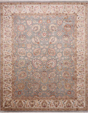 Jaipur Blue Hand Knotted 8'0" X 10'3"  Area Rug 905-145349