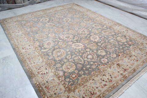 Jaipur Blue Hand Knotted 81 X 103 Area Rug 905-145350 Image 2