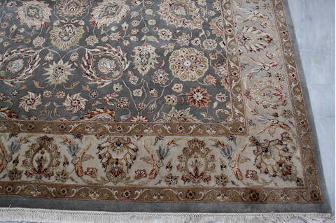 Jaipur Blue Hand Knotted 81 X 103 Area Rug 905-145350 Image 4