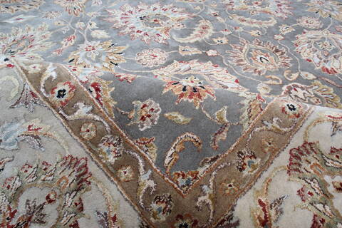 Jaipur Blue Hand Knotted 81 X 103 Area Rug 905-145350 Image 9