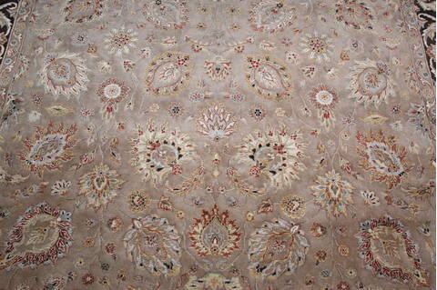Jaipur Beige Hand Knotted 81 X 102 Area Rug 905-145351 Image 5
