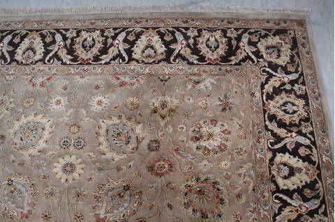 Jaipur Beige Hand Knotted 81 X 102 Area Rug 905-145351 Image 7