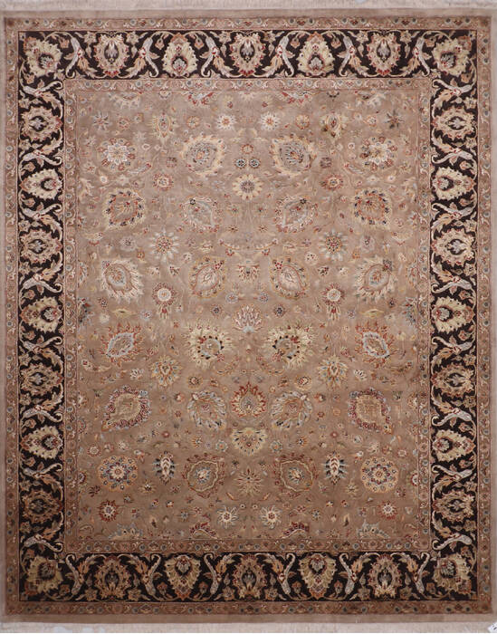Jaipur Beige Hand Knotted 81 X 102 Area Rug 905-145351 Image 0