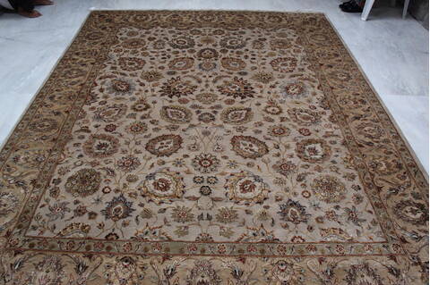 Jaipur Beige Hand Knotted 80 X 103 Area Rug 905-145352 Image 10