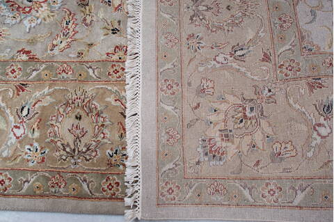 Jaipur Beige Hand Knotted 80 X 103 Area Rug 905-145352 Image 11