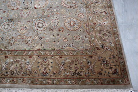 Jaipur Beige Hand Knotted 80 X 103 Area Rug 905-145352 Image 4