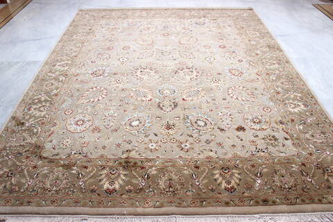 Jaipur Beige Hand Knotted 81 X 105 Area Rug 905-145353 Image 1