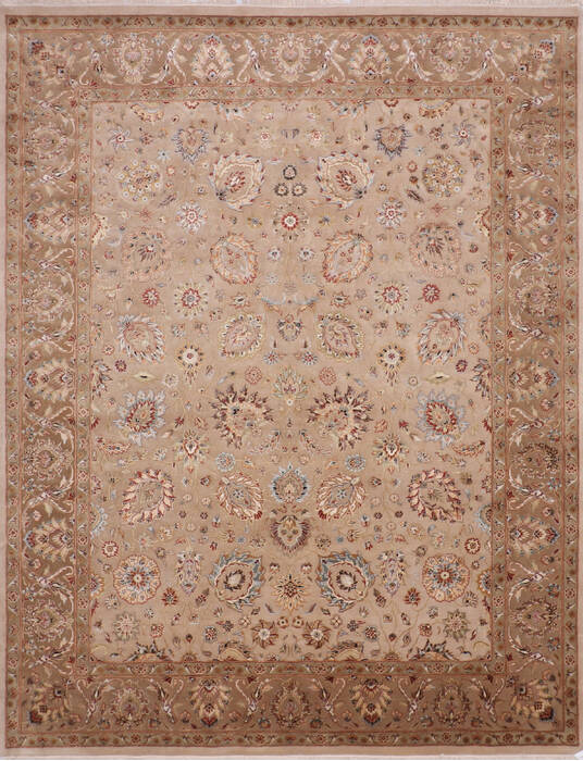 Jaipur Beige Hand Knotted 81 X 105 Area Rug 905-145353 Image 0