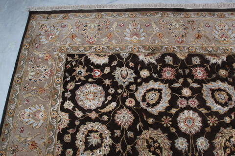 Jaipur Brown Hand Knotted 82 X 100 Area Rug 905-145354 Image 6