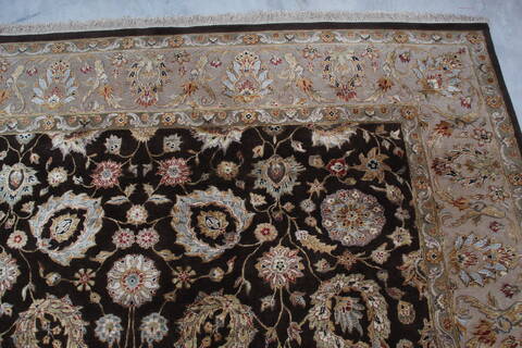 Jaipur Brown Hand Knotted 82 X 100 Area Rug 905-145354 Image 7