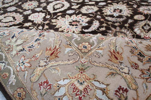 Jaipur Brown Hand Knotted 82 X 100 Area Rug 905-145354 Image 8