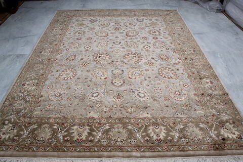 Jaipur White Hand Knotted 80 X 101 Area Rug 905-145355 Image 1
