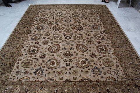 Jaipur White Hand Knotted 80 X 101 Area Rug 905-145355 Image 9