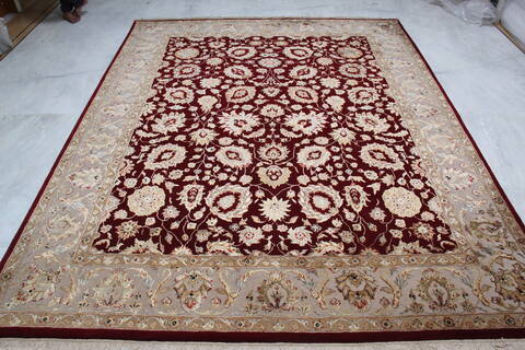 Jaipur Red Hand Knotted 711 X 102 Area Rug 905-145356 Image 1