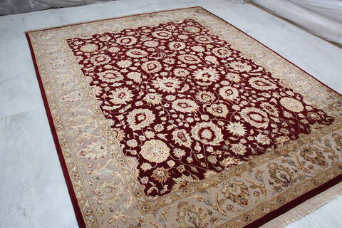 Jaipur Red Hand Knotted 711 X 102 Area Rug 905-145356 Image 2