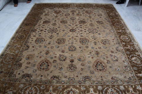 Jaipur Beige Hand Knotted 81 X 101 Area Rug 905-145358 Image 10
