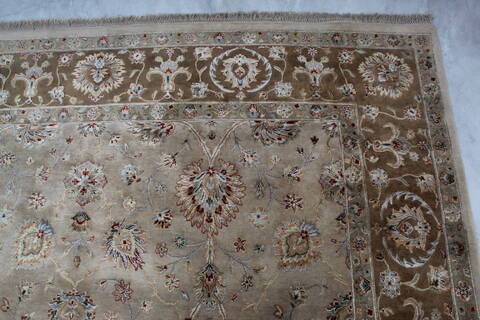 Jaipur Beige Hand Knotted 81 X 101 Area Rug 905-145358 Image 7