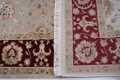 Jaipur Beige Hand Knotted 80 X 102 Area Rug 905-145359 Image 11