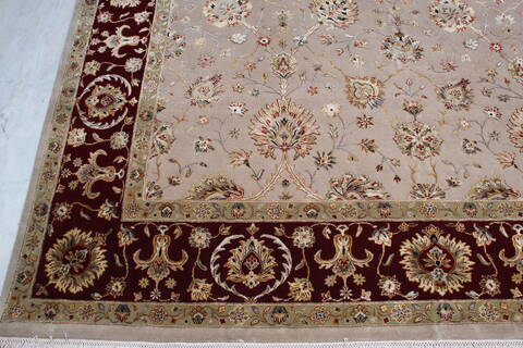 Jaipur Beige Hand Knotted 80 X 102 Area Rug 905-145359 Image 3