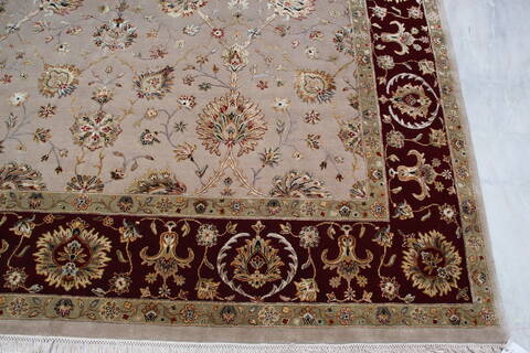 Jaipur Beige Hand Knotted 80 X 102 Area Rug 905-145359 Image 4