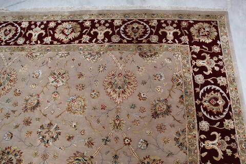 Jaipur Beige Hand Knotted 80 X 102 Area Rug 905-145359 Image 7