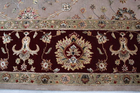 Jaipur Beige Hand Knotted 80 X 102 Area Rug 905-145359 Image 8