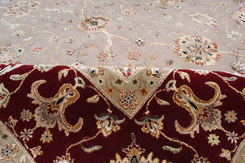Jaipur Beige Hand Knotted 80 X 102 Area Rug 905-145359 Image 9