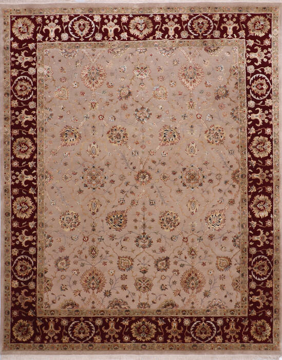 Jaipur Beige Hand Knotted 80 X 102 Area Rug 905-145359 Image 0