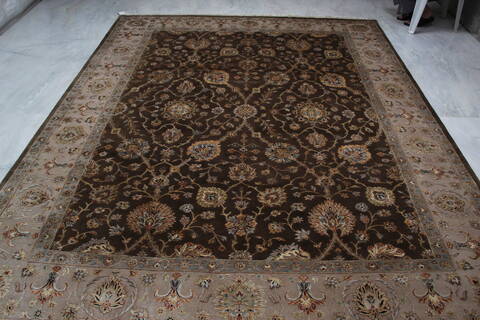 Jaipur Brown Hand Knotted 80 X 102 Area Rug 905-145360 Image 10
