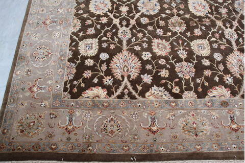 Jaipur Brown Hand Knotted 80 X 102 Area Rug 905-145360 Image 3