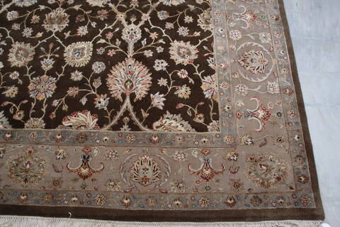 Jaipur Brown Hand Knotted 80 X 102 Area Rug 905-145360 Image 4