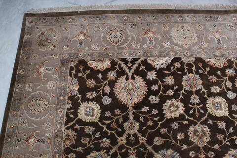 Jaipur Brown Hand Knotted 80 X 102 Area Rug 905-145360 Image 6