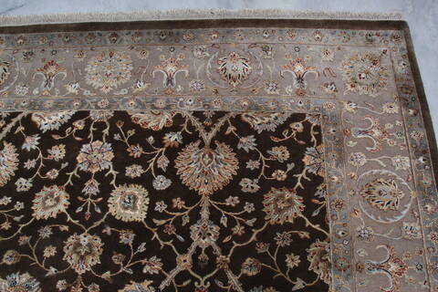 Jaipur Brown Hand Knotted 80 X 102 Area Rug 905-145360 Image 7