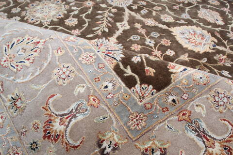 Jaipur Brown Hand Knotted 80 X 102 Area Rug 905-145360 Image 9