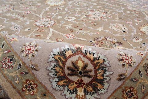 Jaipur Yellow Hand Knotted 80 X 102 Area Rug 905-145361 Image 9