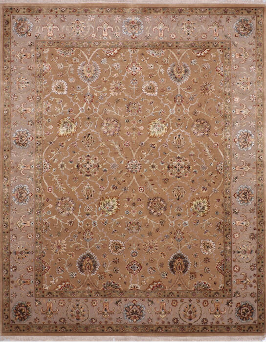 Jaipur Yellow Hand Knotted 80 X 102 Area Rug 905-145361 Image 0