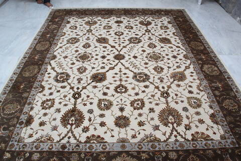 Jaipur White Hand Knotted 82 X 103 Area Rug 905-145362 Image 10