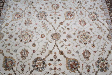 Jaipur White Hand Knotted 82 X 103 Area Rug 905-145362 Image 5