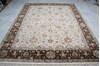 Jaipur White Hand Knotted 82 X 103  Area Rug 905-145362 Thumb 1