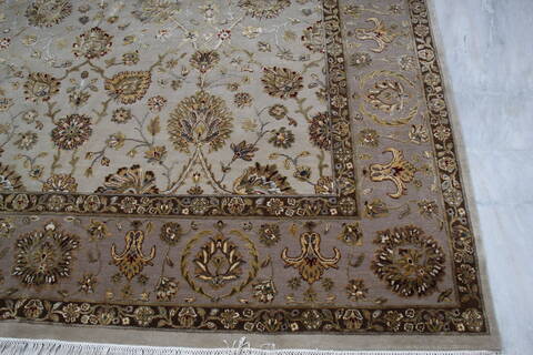 Jaipur White Hand Knotted 81 X 102 Area Rug 905-145363 Image 4