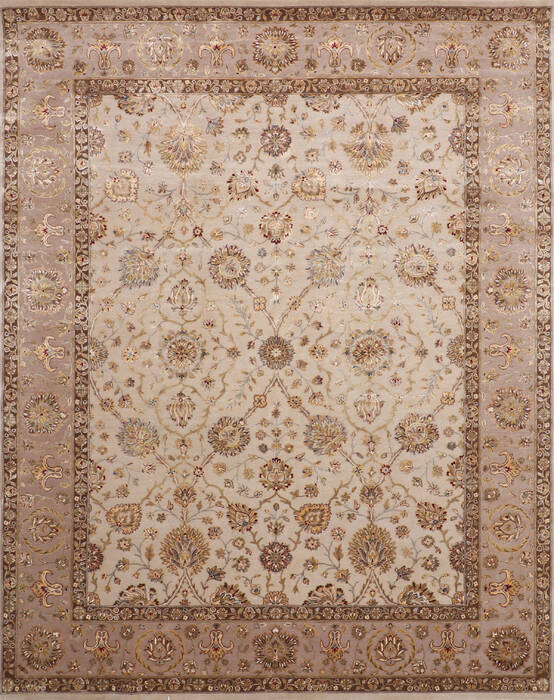 Jaipur White Hand Knotted 81 X 102 Area Rug 905-145363 Image 0