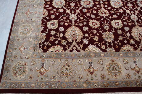 Jaipur Red Hand Knotted 81 X 102 Area Rug 905-145364 Image 3