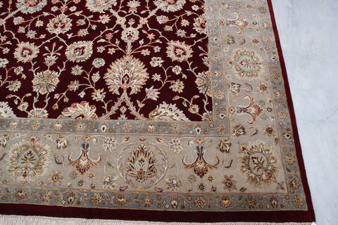 Jaipur Red Hand Knotted 81 X 102 Area Rug 905-145364 Image 4