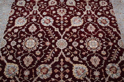 Jaipur Red Hand Knotted 81 X 102 Area Rug 905-145364 Image 5