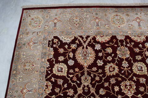 Jaipur Red Hand Knotted 81 X 102 Area Rug 905-145364 Image 6